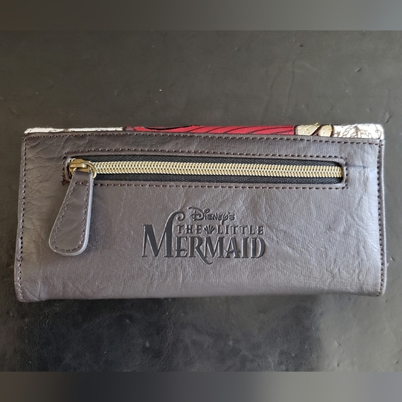 Loungefly Disney The Little Mermaid Ariel Wallet Tattoo Style Brown Leather - Picture 5 of 5